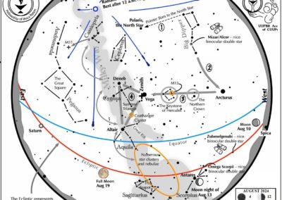 Star Map for August 2024