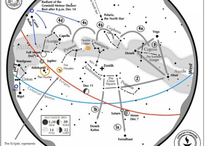 Star Map to Navigate the Night Sky for December 2024